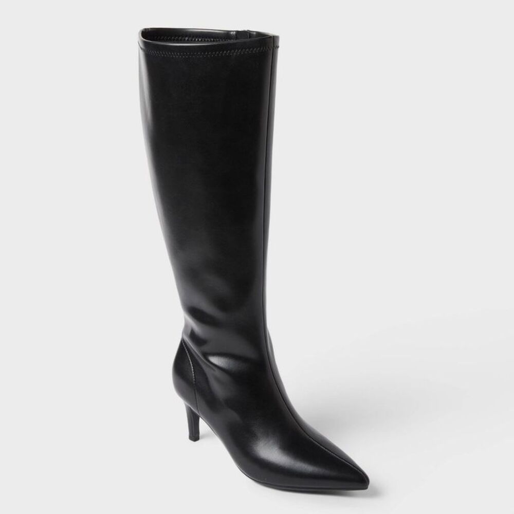 Women’s Wide Width Nelly Under Knee Heeled Boots